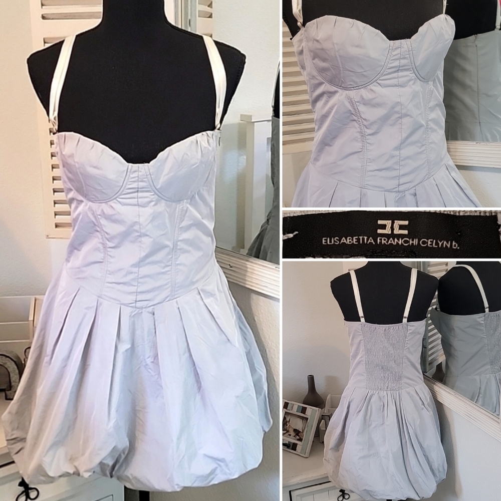 Italy Elisabetta Franchi Corset Bubble Dress